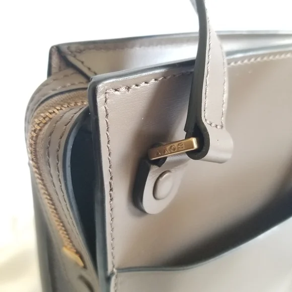 BOYY Buckle Tall Leather Pouch Crossbody Bag Dark Brown - Picture 9 of 11